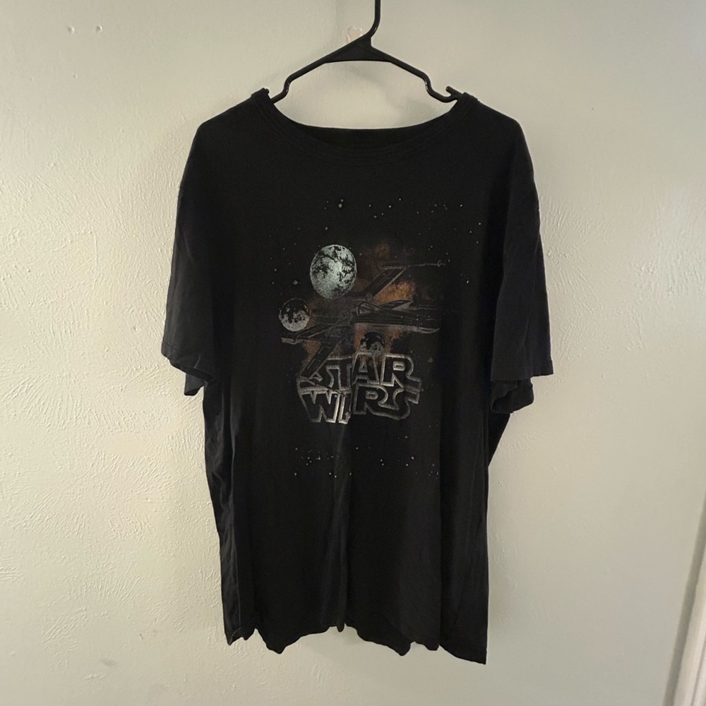 Star Wars Black Tee with White Accents